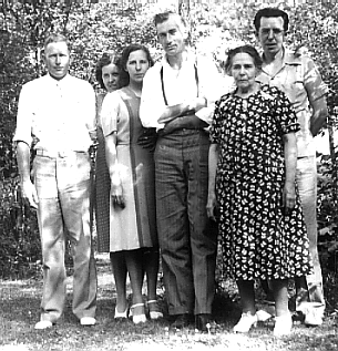Russell, Belva, Mildred, Vern, Blanche, JD, 1941